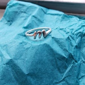 James Avery Ring Initial Letter 'M'